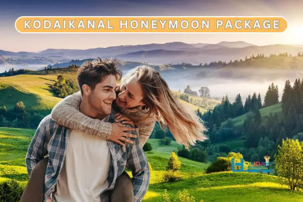 Kodaikanal flower garden honeymoon couple